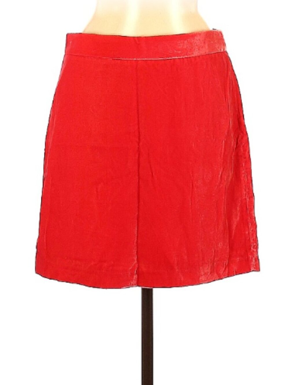 J Crew Coral Velour Mini Skirt